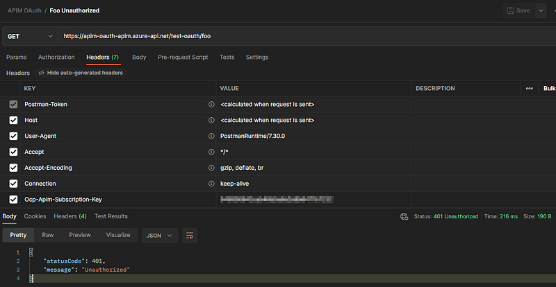 azure-apim-auht0-postman